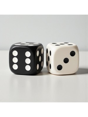 Braventa Collection Dekoratif Siyah Beyaz Zar Seti 2’li 9×9 cm – Modern Ev Dekoru, Minimal Masa & Kitaplık Aksesuarı