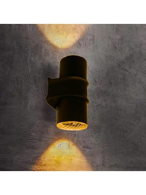 Braventa Collection Çiftli Çağlayan Aplik IP54 Dış Mekan Zita Beyaz, Günışığı, Yeşil, Turuncu Işık Bahçe Aydınlatma Duva