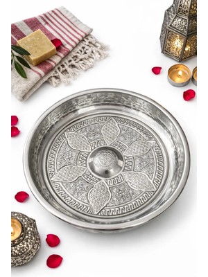 Luna Çeyiz Hediyelik - Paslanmaz Çelik Hamam Tası 20 cm – Dayanıklı Geleneksel Banyo Tası