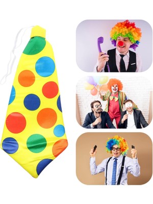 Ergün Collection Palyaço Kravatı Lastikli Geniş Kesim