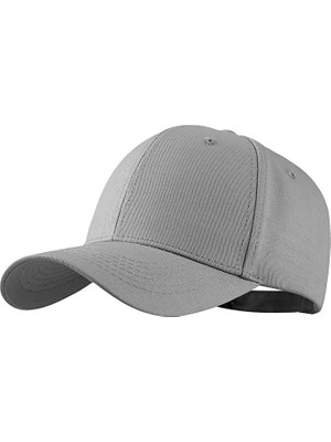 Braventa Collection Yılmazel 6 Parça Yazlık Düz Renklerde Beyzbol Şapkası (Gri)