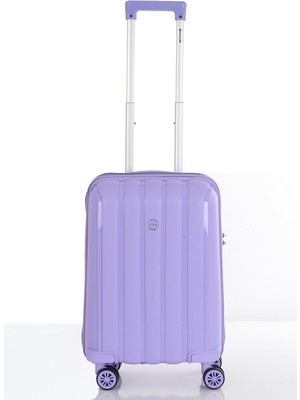 Braventa Collection Mçs Polipropilen 2'li Valiz Seti Kabin & Makyaj V305 Lila