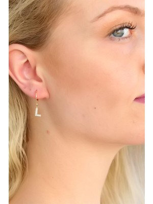 Ergün Collection L Harf Bayan Küpe