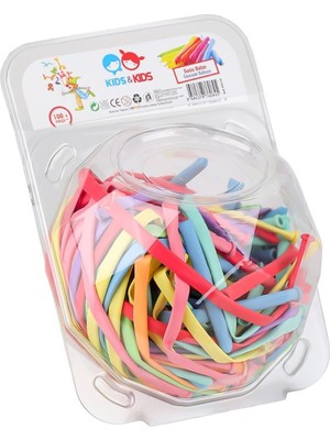 Ergün Collection SRT-130 Sosis Balon Karışık Renk 100LÜ