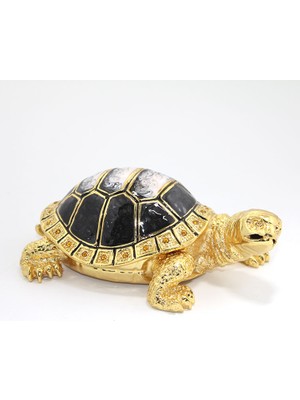 Ergün Collection Swarovski Taşlı Kaplumbağa Figürü Model 2