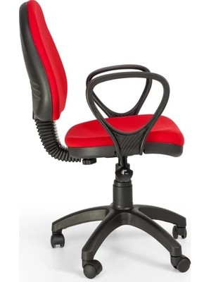 Braventa Collection Mobyasit Çizgi Çalışma Koltuğu (Kırmızı)