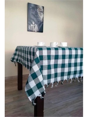 Braventa Collection Denizli Çeyiz Çok Amaçlı Piknik Masa Örtüsü Sofra Bezi Yeşil 150X150 Yeşil