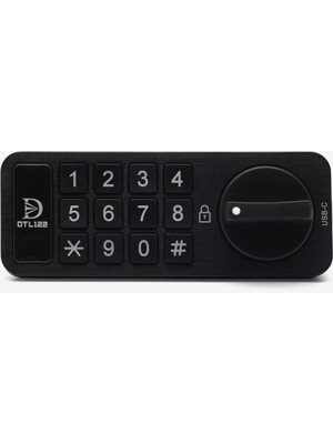 Braventa Collection DTL122 Elektronik Dolap Kilidi – Dijital Şifreli Tuş Takımı, Type-C Şarjlı, Anahtarsız Akıllı Güvenl