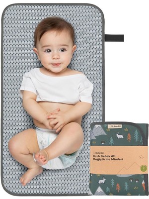 Braventa Collection Bebek Bakım Örtüsü, Bebek Alt Açma Minderi, Su Geçirmez Bebek Minderi (Woods)