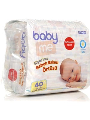 Braventa Collection Baby&me Süper Ince 60X90 cm 40LI Bebek Bakım Örtüsü