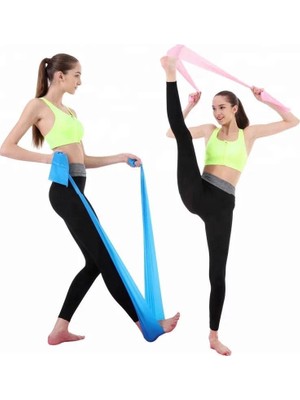 Braventa Collection Leyaton Pilates Bandı Jimnastik Plates Lastiği 120X15 cm Egzersiz Aerobik Bant 1 Adet Mavi