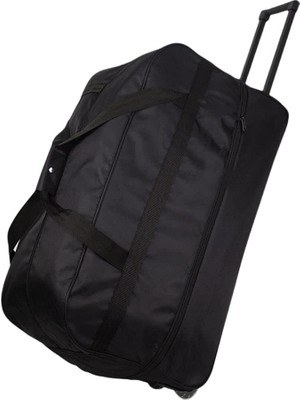 Braventa Collection Siyah 3 Tekerlekli Körüklü Büyük Boy Kumaş Valiz