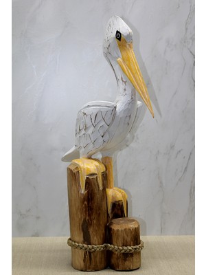 Ergün Collection Ahşap Pelikan 60 cm