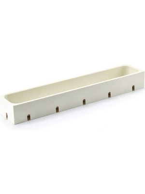 Braventa Collection Flexispace 899434 Mutfak Gereçleri Için Çekmece Düzenleyici, Plastik, Beyaz, 37 x 7,5 x 4,5 cm