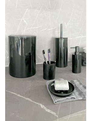Braventa Collection Flores 5li Banyo Seti-Siyah