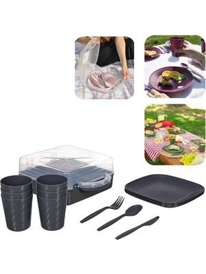 VeraGlobe Buğz 6 Kişilik Piknik Seti