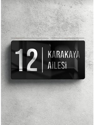 Hıbıscus Kişiye Özel Daire Kapı Numarası ve Isimliği - Kapı Isimliği – Pleksi Yazılı Tabela - Daire Isimliği