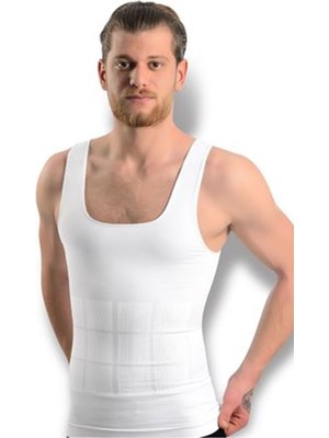 Ergün Collection Beyaz Erkek Dikişsiz Vücut Toparlayıcı Korse