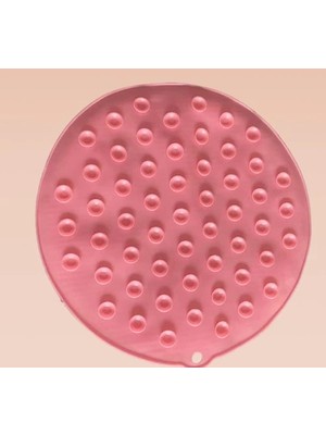 VeraGlobe Buğz Yuvarlak Vantuzlu Banyo Sırt Kese Matı 26 cm