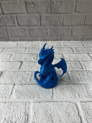 VeraGlobe Buğz Ejderha Biblo 12 cm Dekoratif Fantastik Obje Hediyelik Süs Eşyası - Buğz