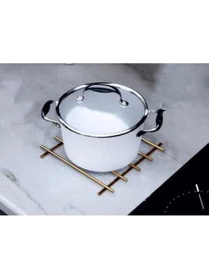 VeraGlobe Buğz Yanmaz Paslanmaz Çelik Nihale Gold Renk