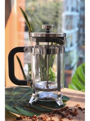 VeraGlobe Buğz Cam French Press 350 ml