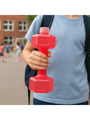 VeraGlobe Buğz Kırmızı Dambıl Suluk 500 ml