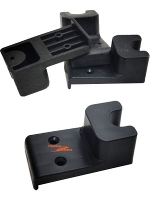 Yıldırım Nalbur 10 Adet Baza Plastik Stop Aparatı Kare Model Tutucu Stoper Yatak Tutucu