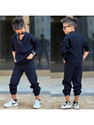 Bambam Erkek Çocuk  Müslin Takım – Hakim Yaka 2’li Takım 12002Sİ