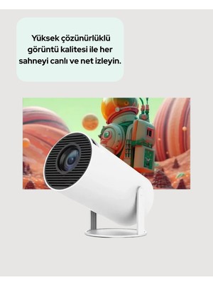 VeraGlobe Buğz Ultra Pro Full Hd ve 4K Destekli 130 Inç Projeksiyon Cihazı - Buğz