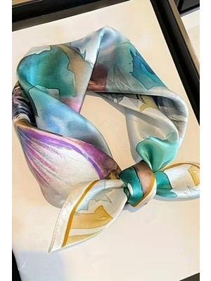 Koni Club Kadın Fular Romantik Fırçalar