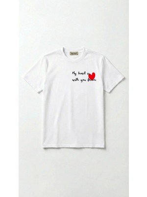 Hoxie Unisex Düz Renk Dijital Baskılı Bisiklet Yaka Basic Tişört