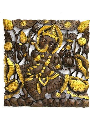 VeraGlobe Buğz Ahşap Duvara Asmalı El Oyması Pano