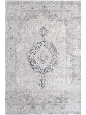 Pırlanta Halı OSCAR YUMUŞAK YÜZEY 100 TARAK ÖZEL POLYESTER HALI  OSC 3207 LACİVERT E