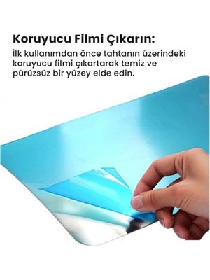 VeraGlobe Buğz 2'li Paslanmaz Çelik Kesim Panosu Seti