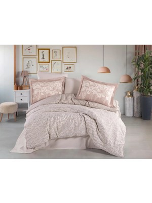 Ergün Collection Çift Kişilik Poplin Nev Velura Latte
