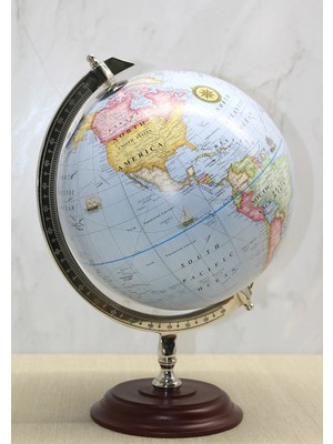VeraGlobe Buğz Dekoratif Masaüstü Dünya Küre - Model 13