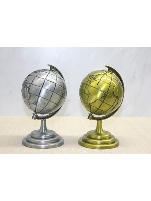 VeraGlobe Buğz Metal Dünya Küre Model 1