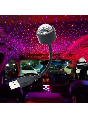Subutu Sese Duyarlı USB Araç Içi Ambiyans Işığı