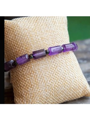 Best Bioenerji Taş Terapi Amatist Şişe Model Doğal Taş Bileklik