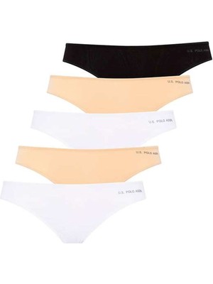 Kadın Renkli Pamuklu 5'li Paket Thong Tanga 67005