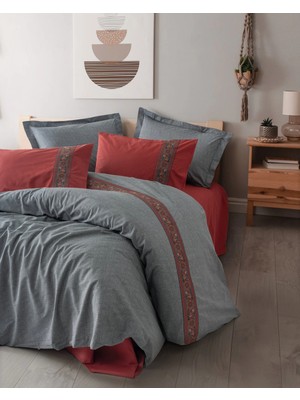 Ergün Collection Çift Kişilik Nev Takımı Felina Bordo