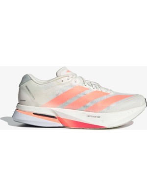 adidas Adizero Boston 13 Erkek Beyaz Koşu Ayakkabısı.-