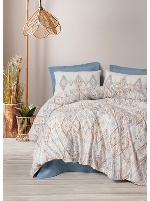 Ergün Collection Bohem Nev Takımı Çift Kişilik Zanora Indigo