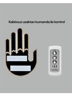 VeraGlobe Buğz Aracınız Için Eğlenceli ve Güvenli Iletişim: LED Jest Lambası, Uzaktan Kumandalı, Kolay Montaj - Buğz