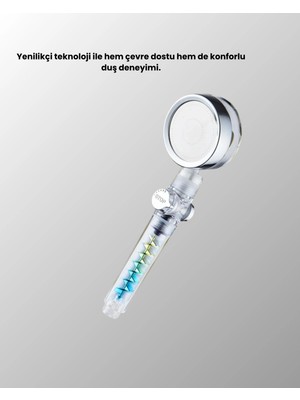 VeraGlobe Buğz Start Stop Kontrollü El Duşu – Basınçlı, Su Tasarruflu, Sağanak Yağmur Deneyimi - Buğz