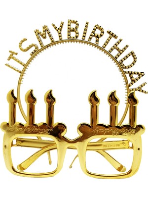 VeraGlobe Buğz My Birthday Taç ve Gözlük