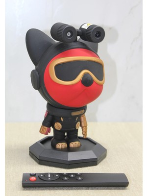 VeraGlobe Buğz Astronot Şarjlı Projektör Gece Lambası