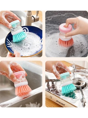 VeraGlobe Buğz Deterjan Hazneli Bulaşık Yıkama Fırçası