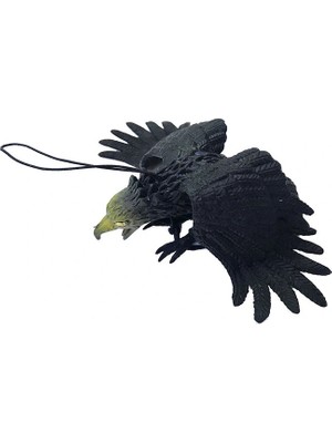 VeraGlobe Buğz Siyah Plastik Kartal Yarasa Anahtarlık Şaka